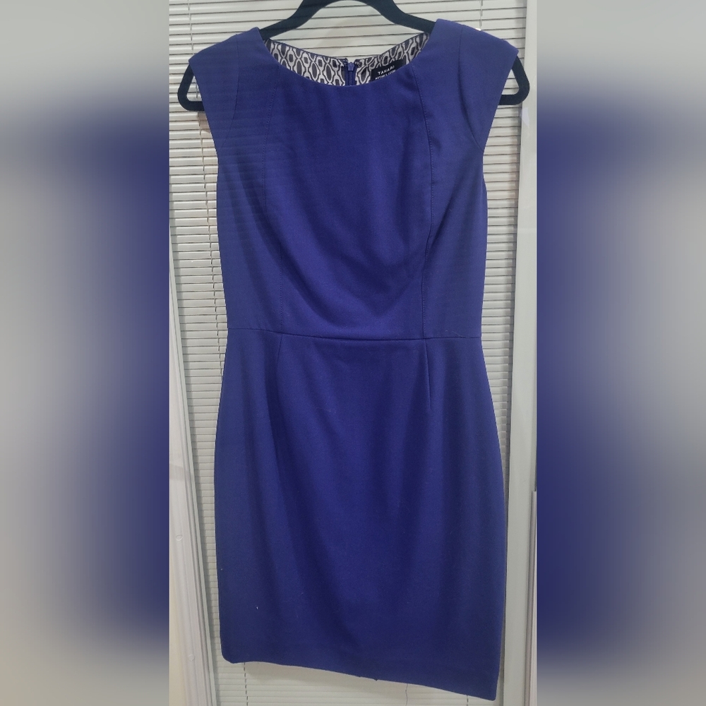 Tahari - Blue Sheath Dress - Size 4
